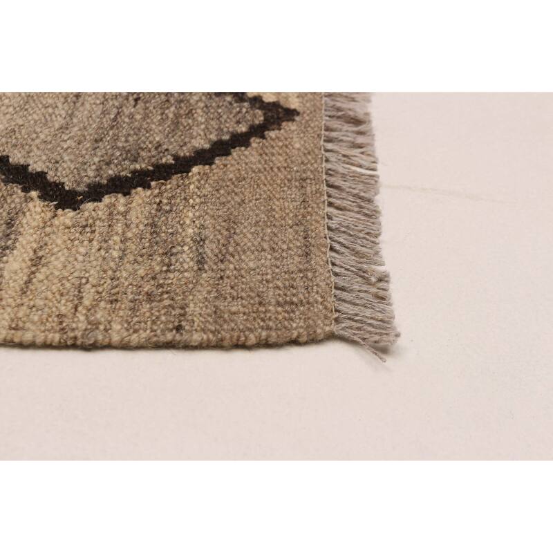 Sivas Taupe Kilim 5'3" x 5'3" - 5'3 x 5'3