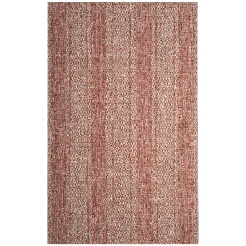 SAFAVIEH Courtyard Nanci Stripe Indoor/ Outdoor Waterproof Patio Backyard Rug