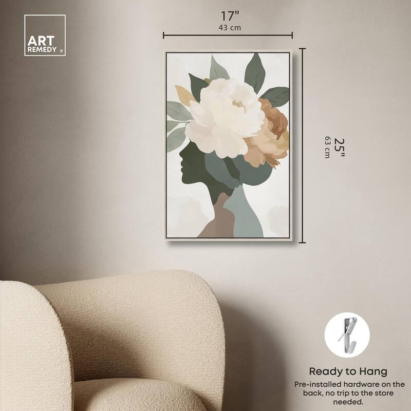 Floral Headpiece I Canvas by Art Remedy