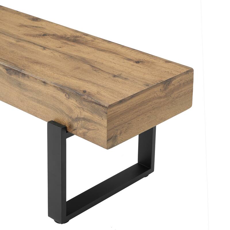 Farmhouse Indoor Kitchen Table Benches, Bed Bench, Industrial Shoe Bench, Entryway Benches