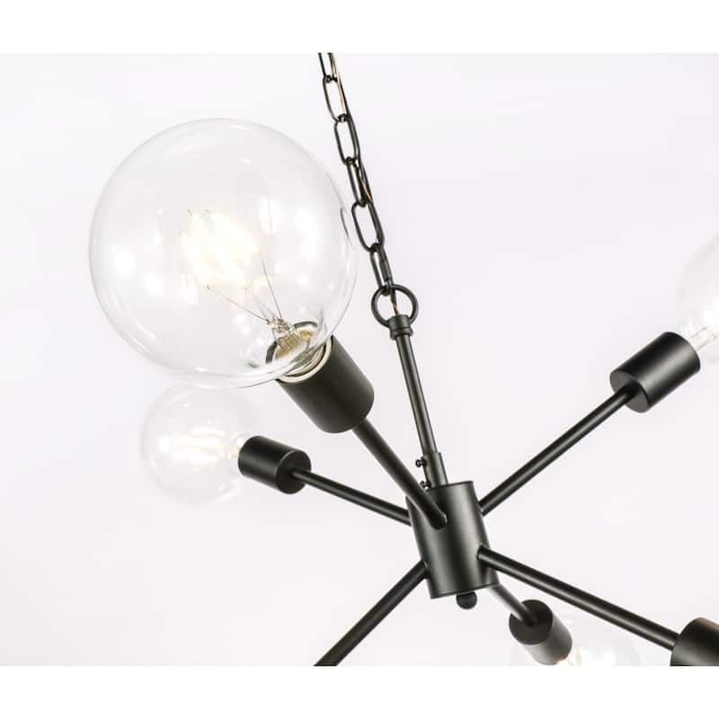 Maya 16-Inch Clear 6-Light Pendant