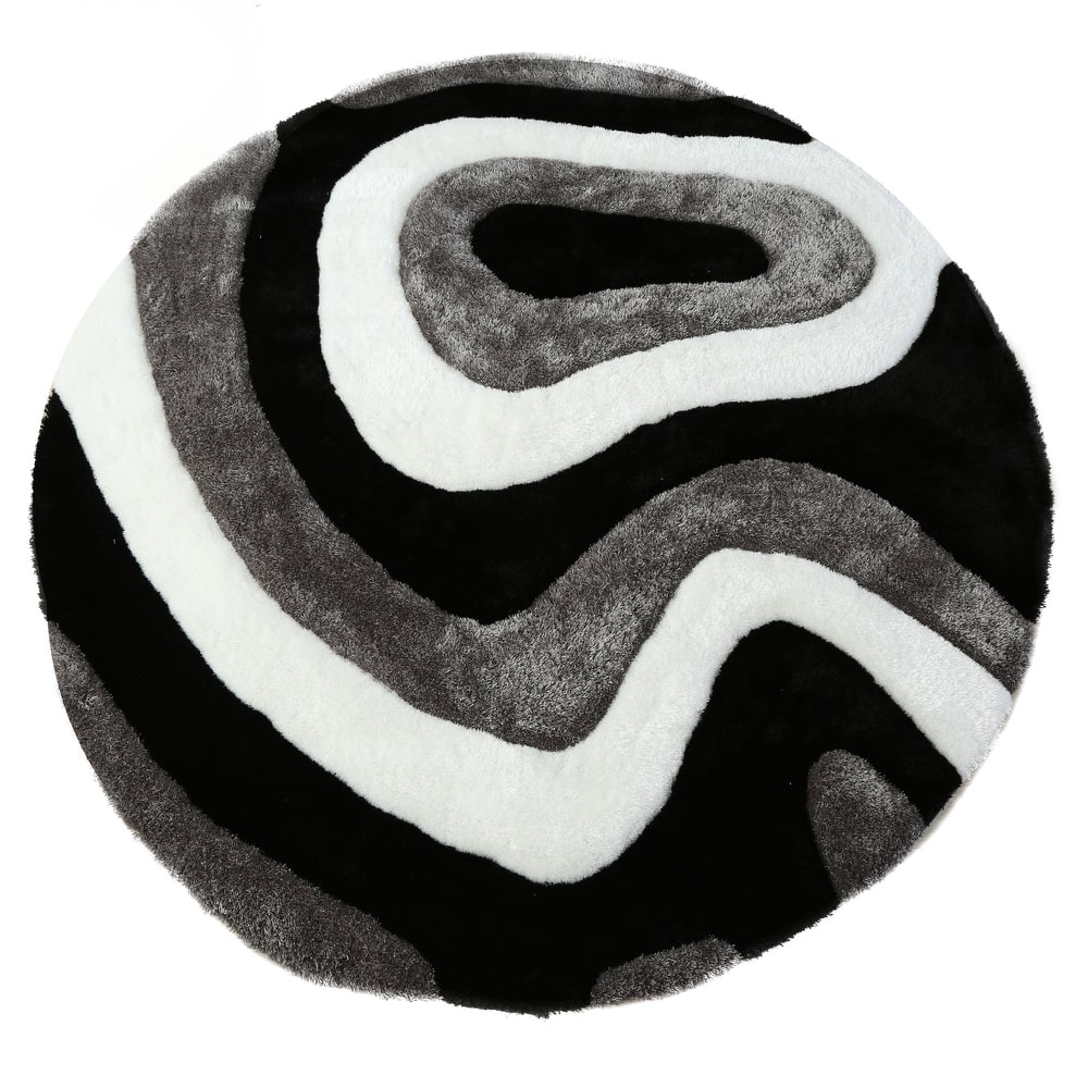 Mateos Shag Abstract Designed Area Rug