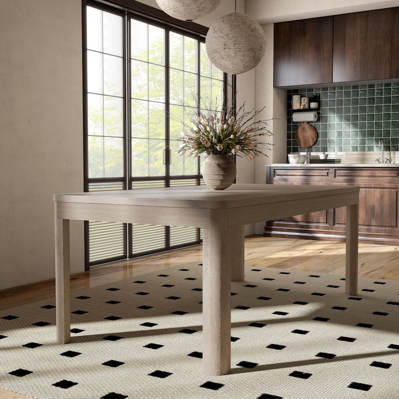 Furniture of America Billet Modern Natural Oak 78-inch Wood Dining Table - Natural Oak