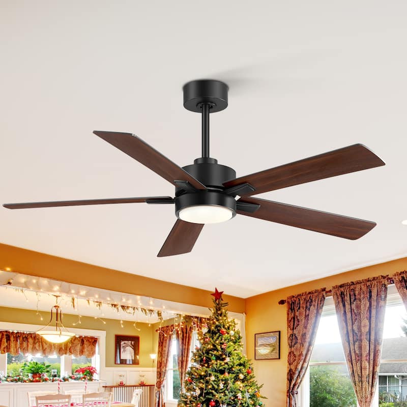 42/48/52/56/62-IN LED Ceiling Fan with Light Kit and Remote(5/7-Blade)
