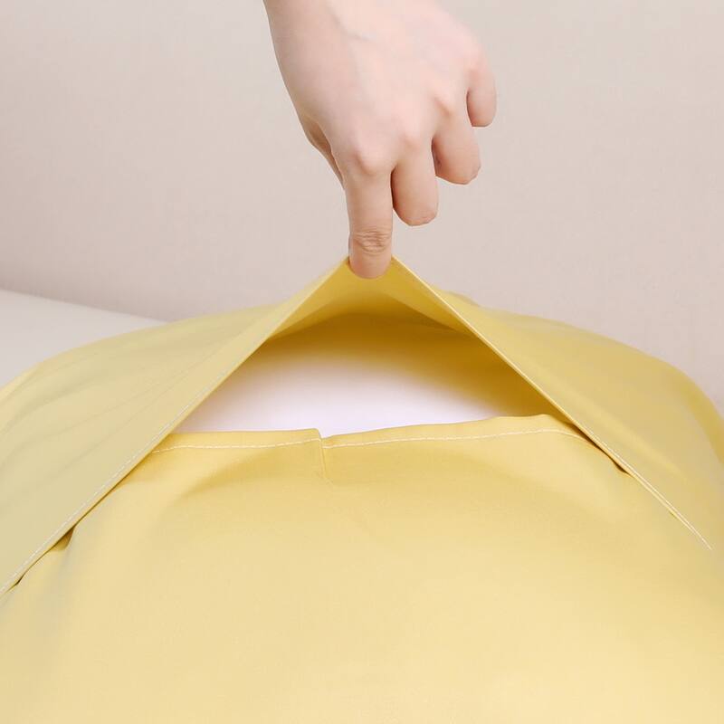 2Pcs Pillow Cases, Soft Cooling Pillow Covers with Envelope Closure - Orange Yellow