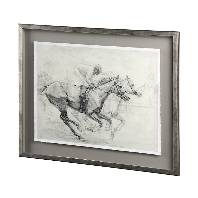 Horse Racing I Framed Art Print