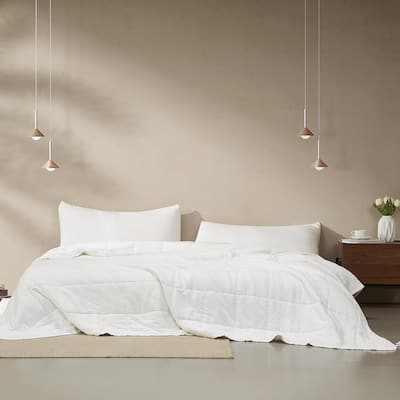 Dark Sky Reserve® - Bamboo Linen Comforter - Portugal Made - Pure White