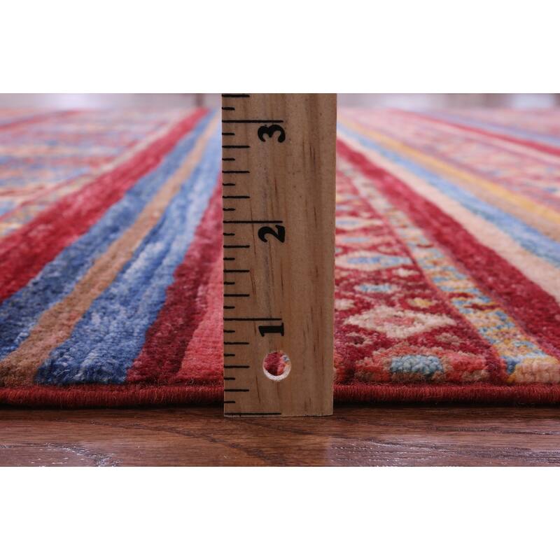 Golden Nile Khorjin Persian Gabbeh Handmade Wool Rug - 5' 8" X 7' 8"