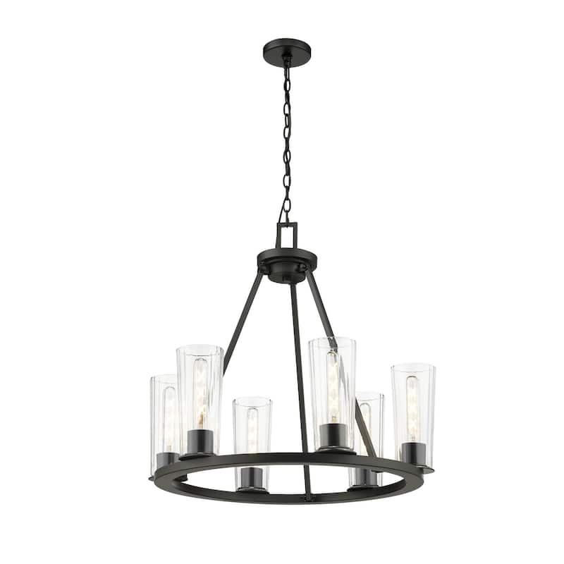 Z-Lite 826-6 Titus 6 Light 26" Wide Candle Style Chandelier