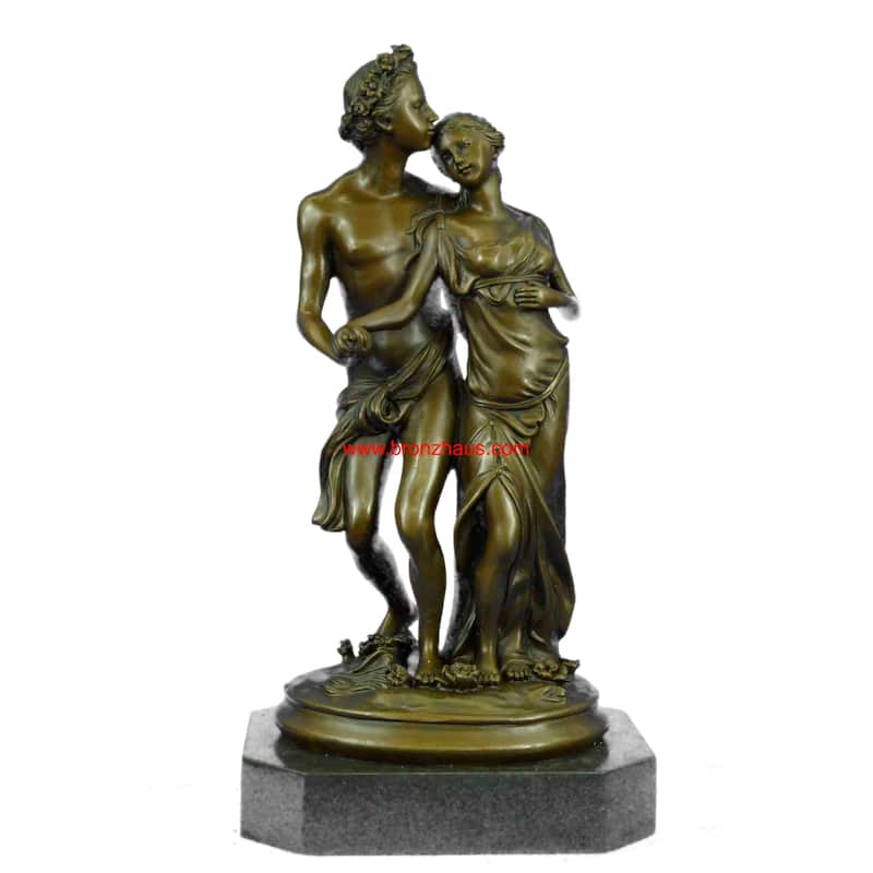 Art Nouveau Couple Romance Romantic Love Museum Quality Bronze Sculpture Figure
