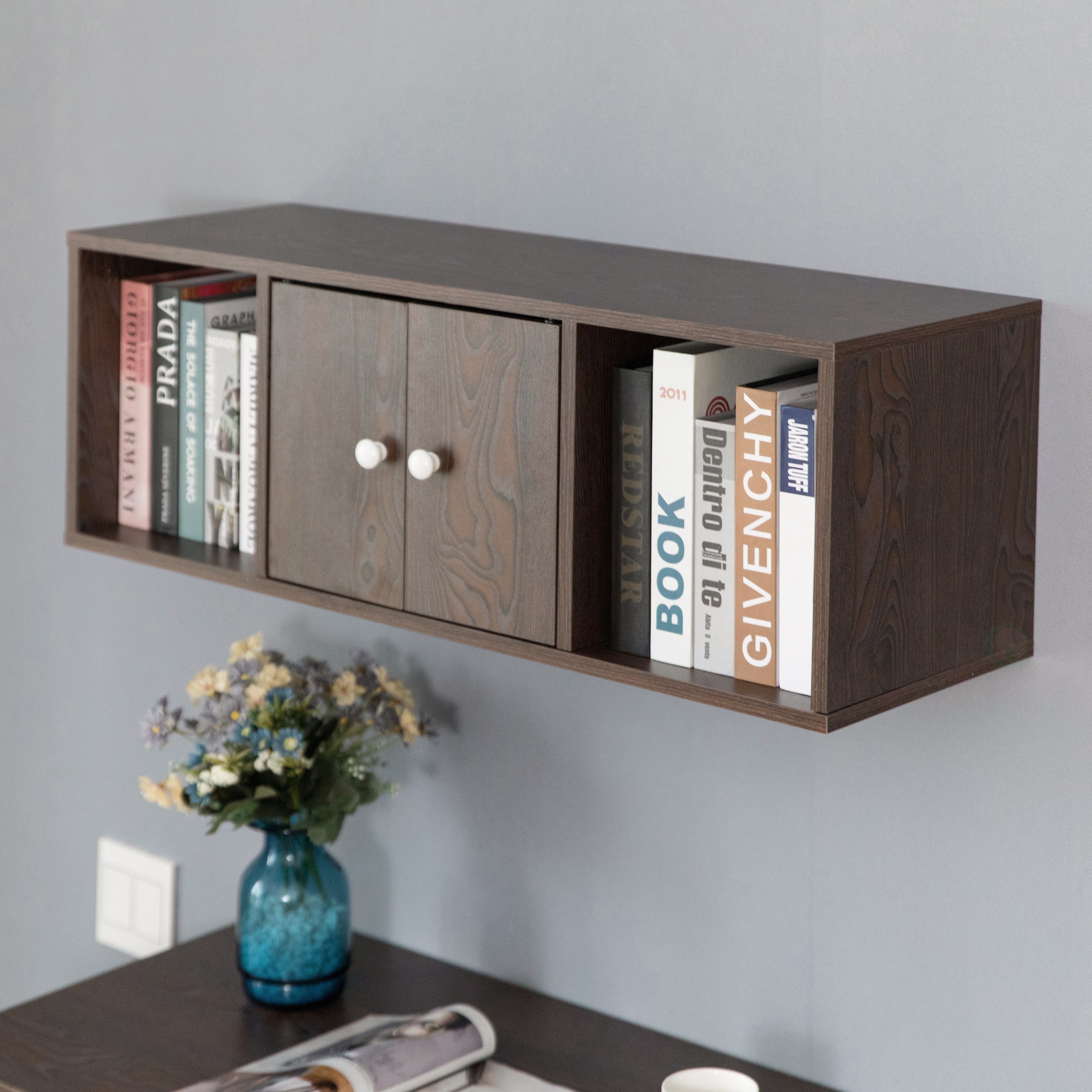 Floating store hutch desk
