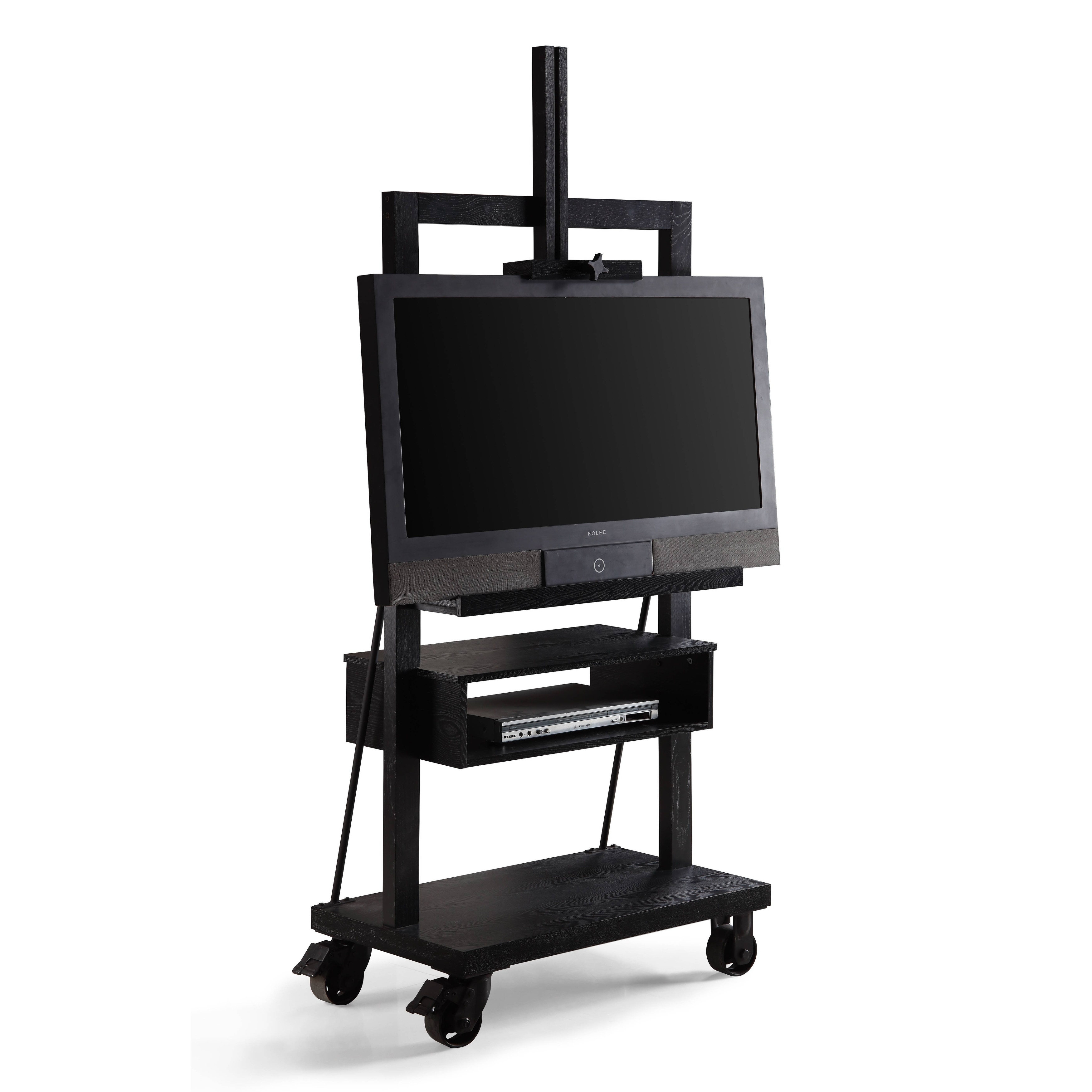 Posh Pollen Cullen Black 3 Tier Entertainment Tv Media Stand On Sale Overstock 20359041 Natural solid wood tv stand. posh pollen cullen black 3 tier entertainment tv media stand