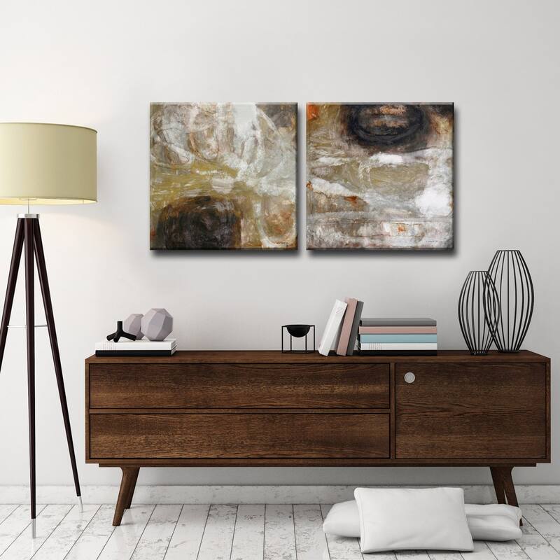 'Oxide I/II' 2 Piece Wrapped Canvas Wall Art Set by Norman Wyatt Jr.