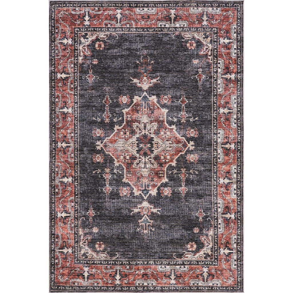 Nuloom Wild Orchid Machine Washable Area Rug