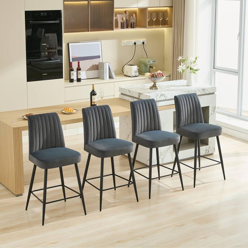 Bar Chair For Bedroom, Dining Room,Design Is Simple, The Cushion Is Comfortable,