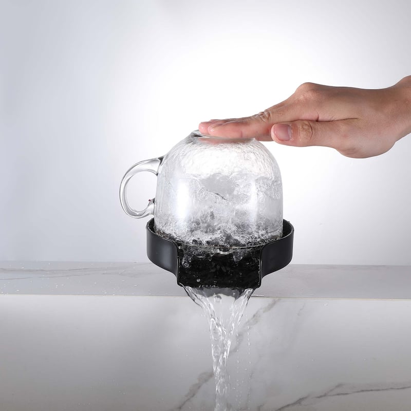 Stainless Steel Glass Rinser for Kitchen Sink, Kitchen Sink Cup Rinser, Bottle Washer Cup Washer for Sink