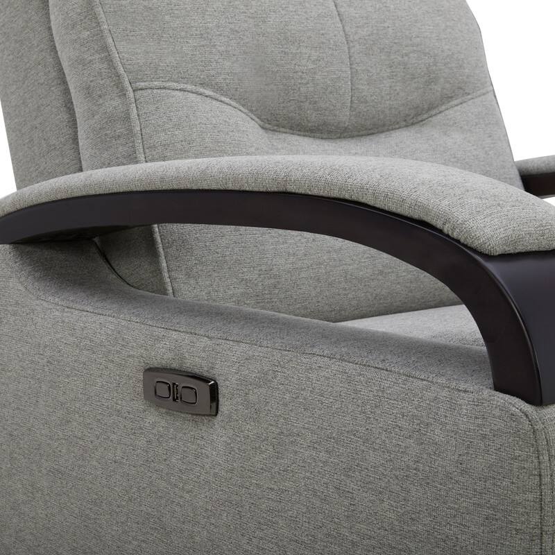 Spruce & Spring Regan Leather Power Recliner Swivel Glider Rocker with Power Headrest