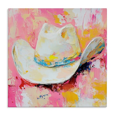 Stupell Painterly Brushed Cowgirl Hat Canvas Wall Art Design By Heidi Kuntz