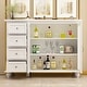 preview thumbnail 3 of 9, Sideboard Buffet Server Storage Cabinet Drawers Cabinets Glass Doors