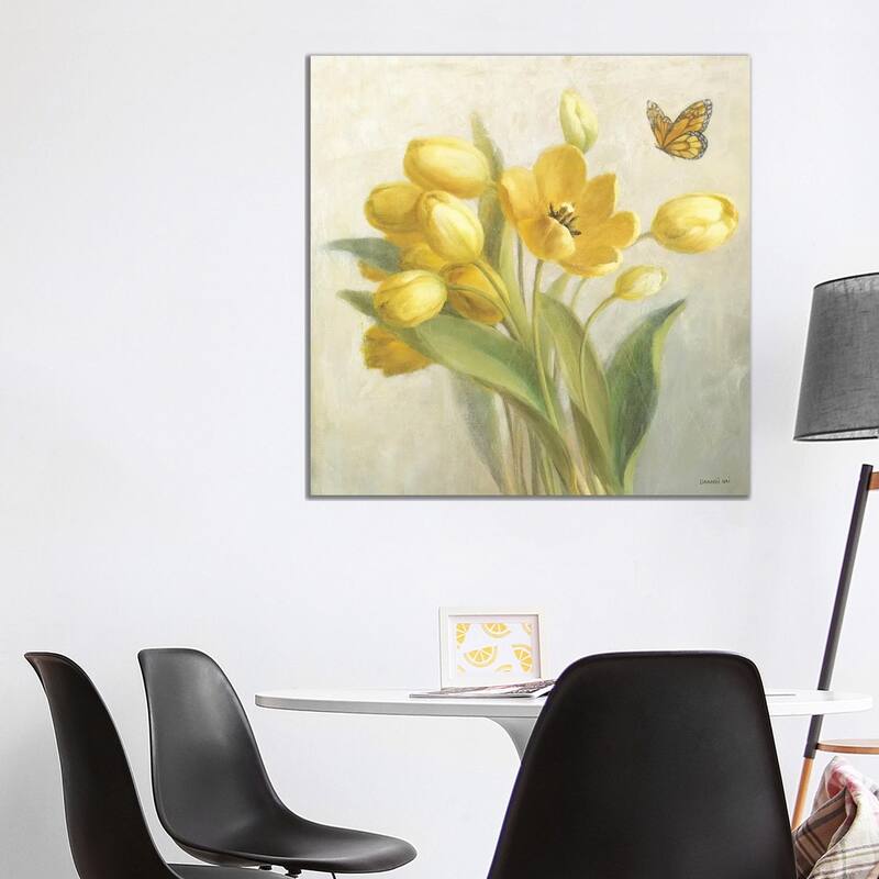 iCanvas "Yellow French Tulips" by Danhui Nai Canvas Print - 37x37x1.5