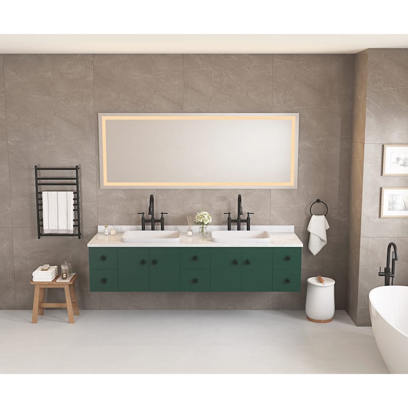 LED Bathroom Mirror with Front and Backlight
