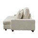 preview thumbnail 7 of 6, 74'' Wide Upholstered Chaise Lounge Loveseat with Adjustable Backrest