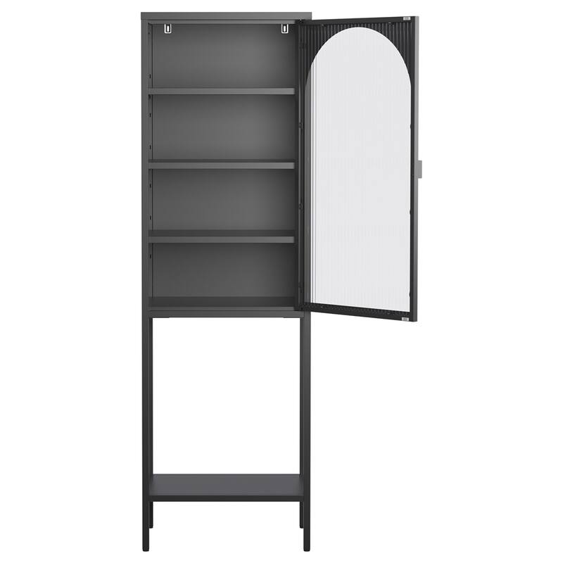 Display Storage Cabinet,5-Tier Cube Bookshelf Storage Cabinet