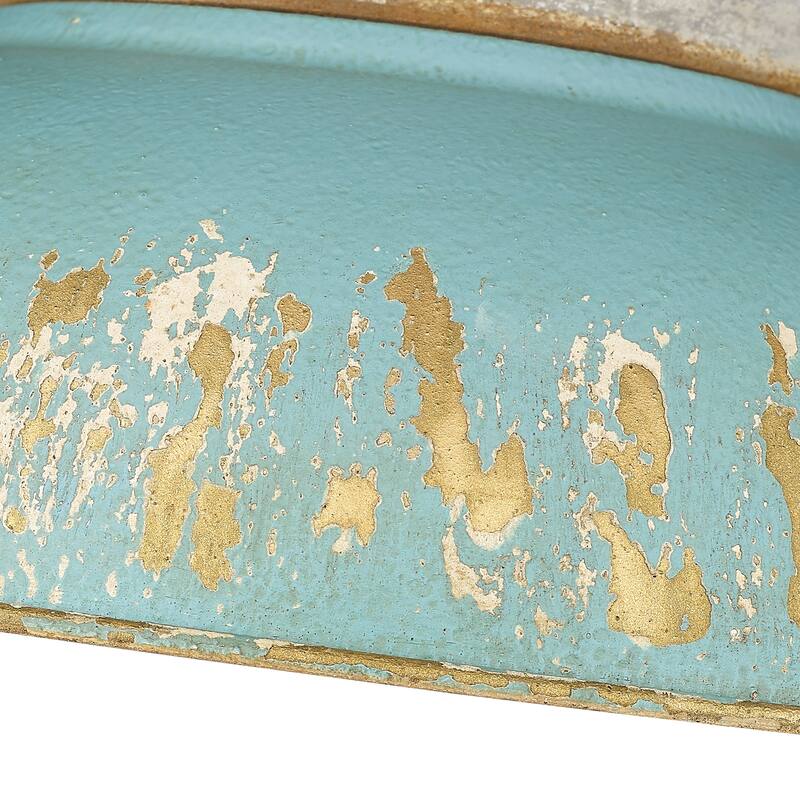 Kinsley 2 Light Flush Mount Aged Galvanized Steel - N/A
