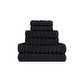 preview thumbnail 4 of 10, Truly Soft Zero Twist 6 Piece Towel Set Black