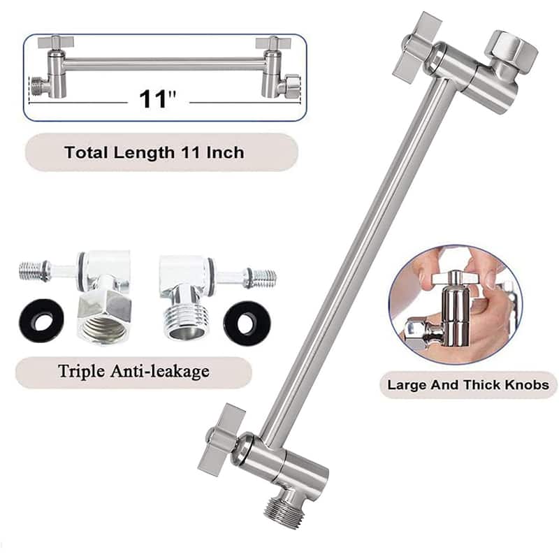 10" Square Rainfall & High Pressure Bath Shower head
