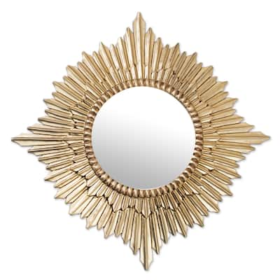 Handmade Radiant Sun Mohena mirror(Peru) - Gold
