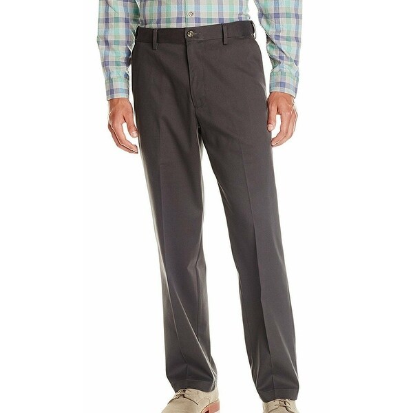 Dockers Mens Khaki Pants Gray Size 40x32 Relaxed-Fit Flat-Front Stretch. Opens flyout.