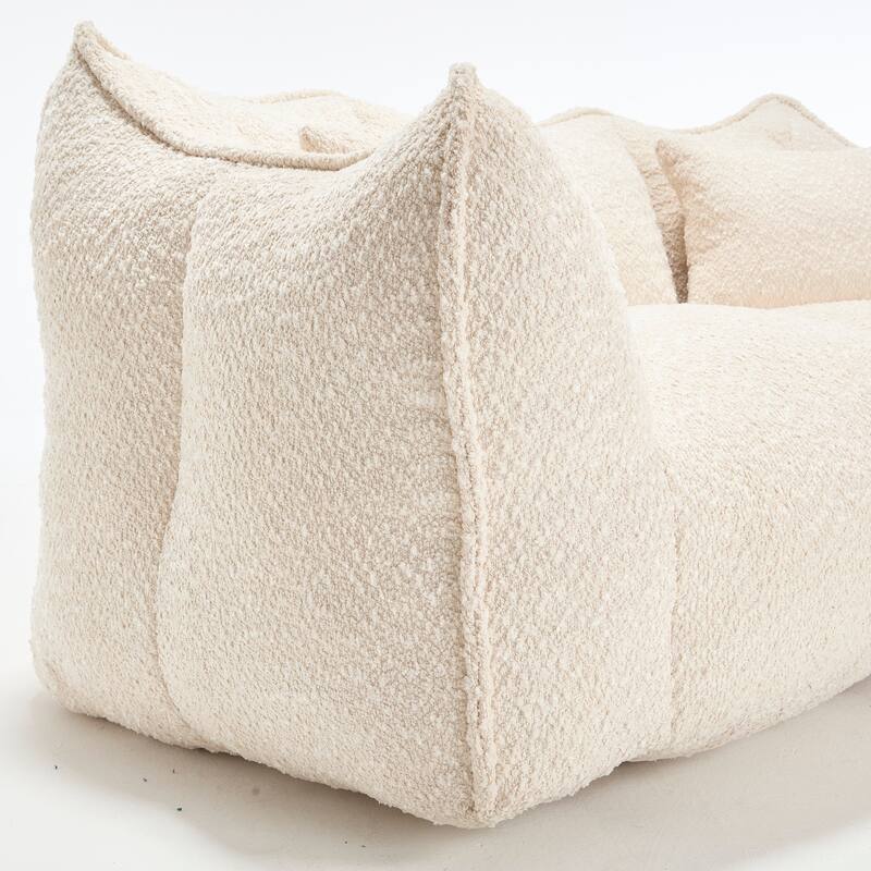 Beanbag Chair with High Resilience Foam Core. The Square Recliner Sofa Is Ideal for Family Members And Friends Engaged in Games
