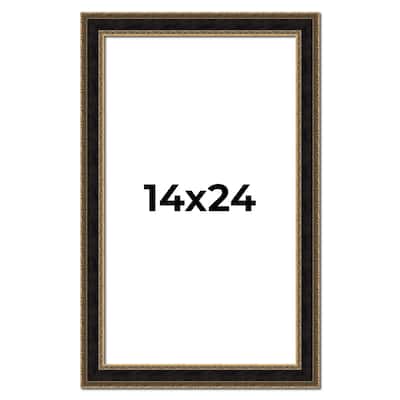 14x24 Frame Gold Antique Vintage Sold Wood Picture Frame | 1.75 Inch