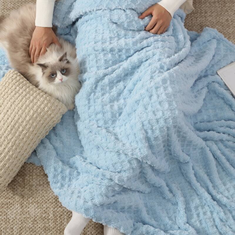 Swift Home Patterned Jacquard Plush Throw Blanket - 50" x 70"
