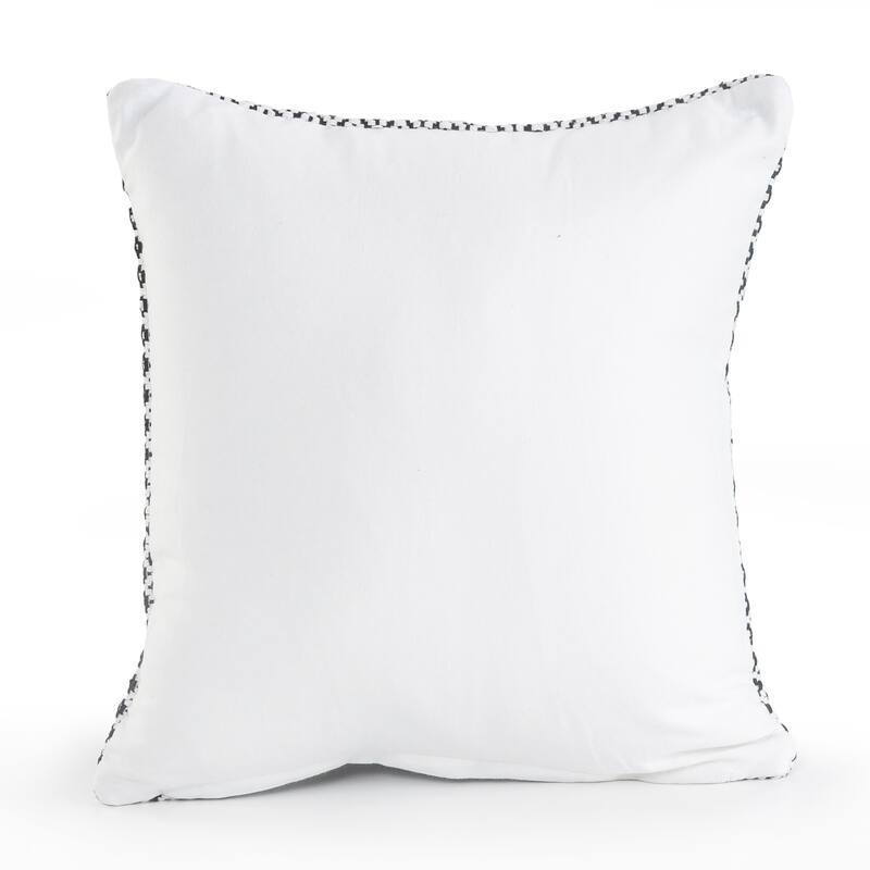 Hobbs Set of 2 Transitional Geometric Cotton Throw Pillow Covers, 18" x 18", 2 PCS (Covers Only) by Sevita