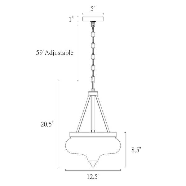 Rella Modern Farmhouse Urn 12 inch Pendant Teardrop Glass Kitchen Island Chandelier Adjustable Lights