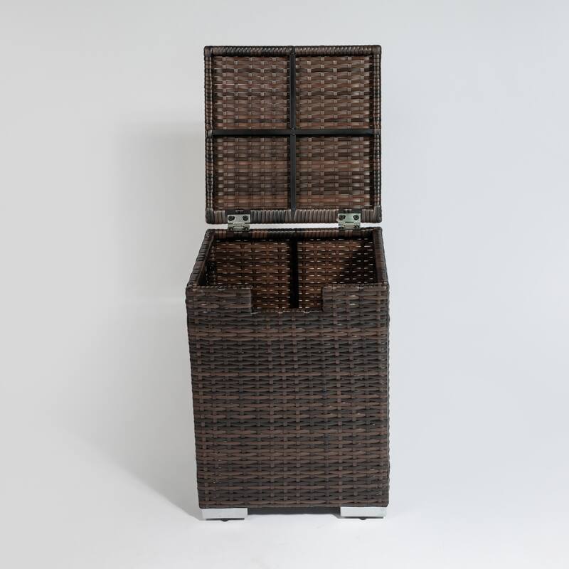 GDFStudio - Verona Outdoor Wicker Propane Tank Cover for Gas Cylinder