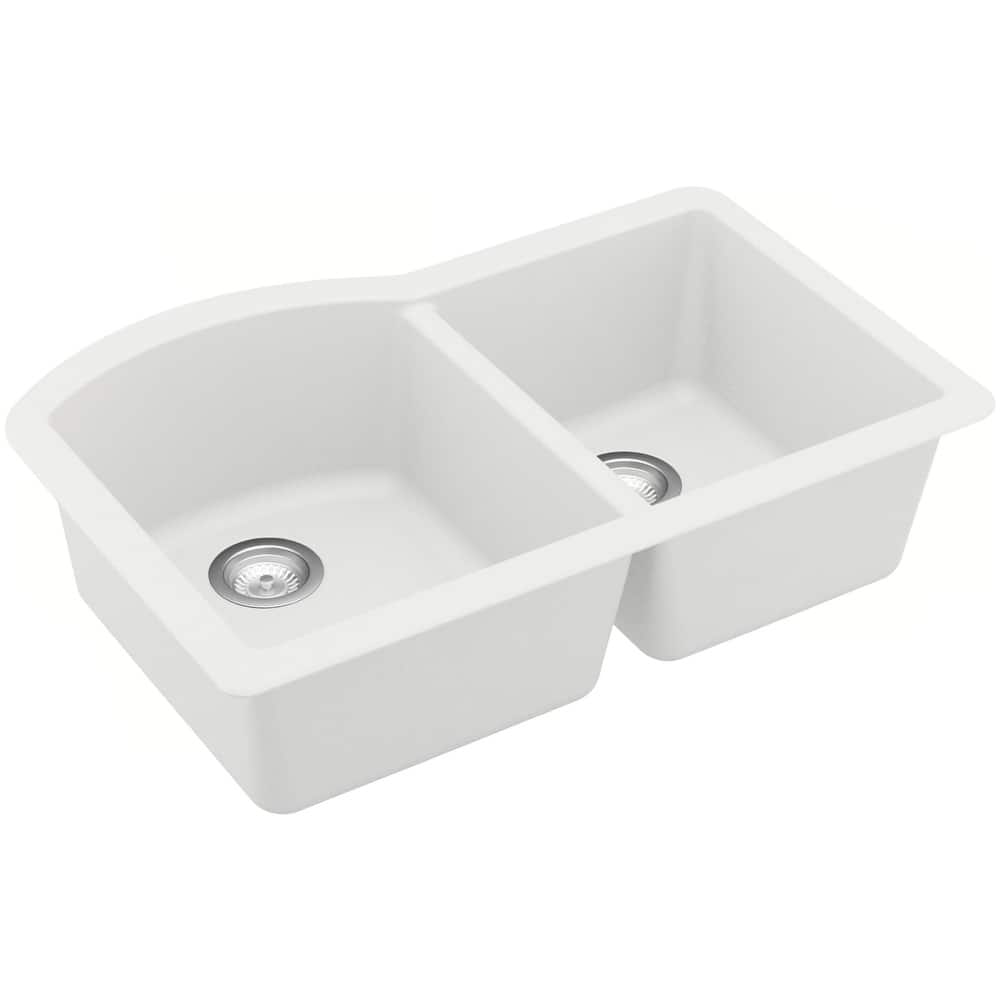 Karran USA QU-610 Quartz QU 32" Undermount Double Basin Quartz