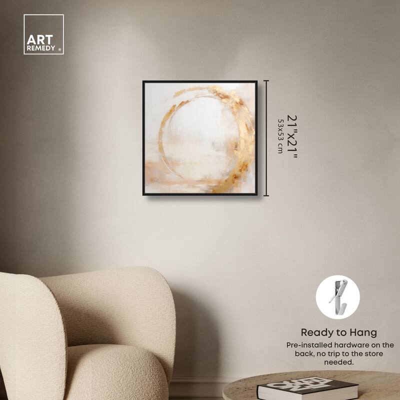 Golden Orb II Canvas by Art Remedy