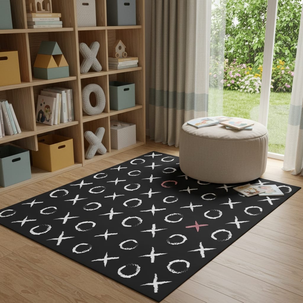 HomeRoots Juvenile/Youth Casual Rectangle Area Rug