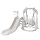 preview thumbnail 25 of 28, Indoor & Outdoor Toddler Freestanding Slide and Swing Set 3 in 1 with Basketball Hoops Combo