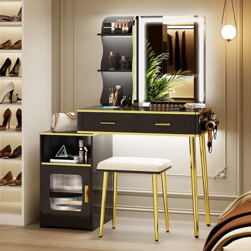 Makeup Vanity with LED Light