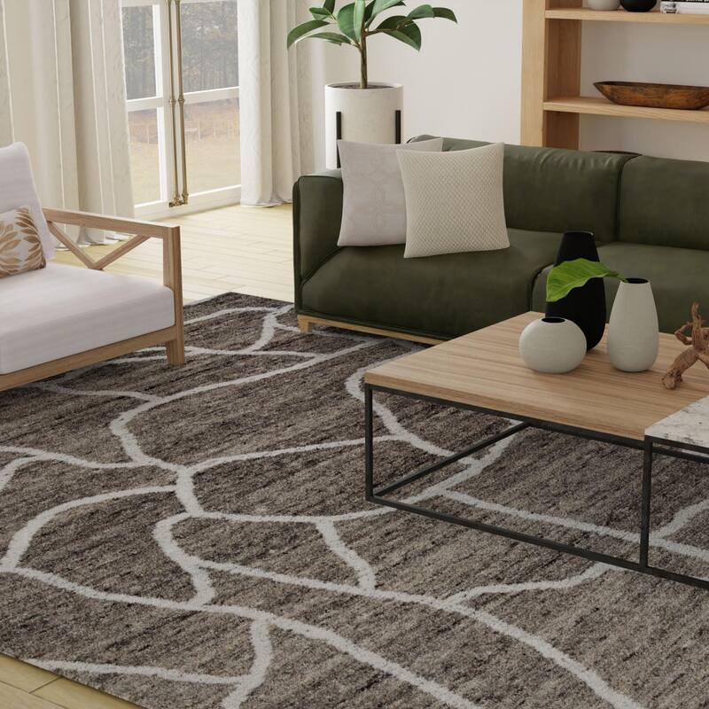 Alora Decor Weston Hand-tufted Abstract Wool Rug