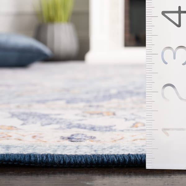 dimension image slide 4 of 5, SAFAVIEH Tucson Betzy Transitional Machine Washable Rug