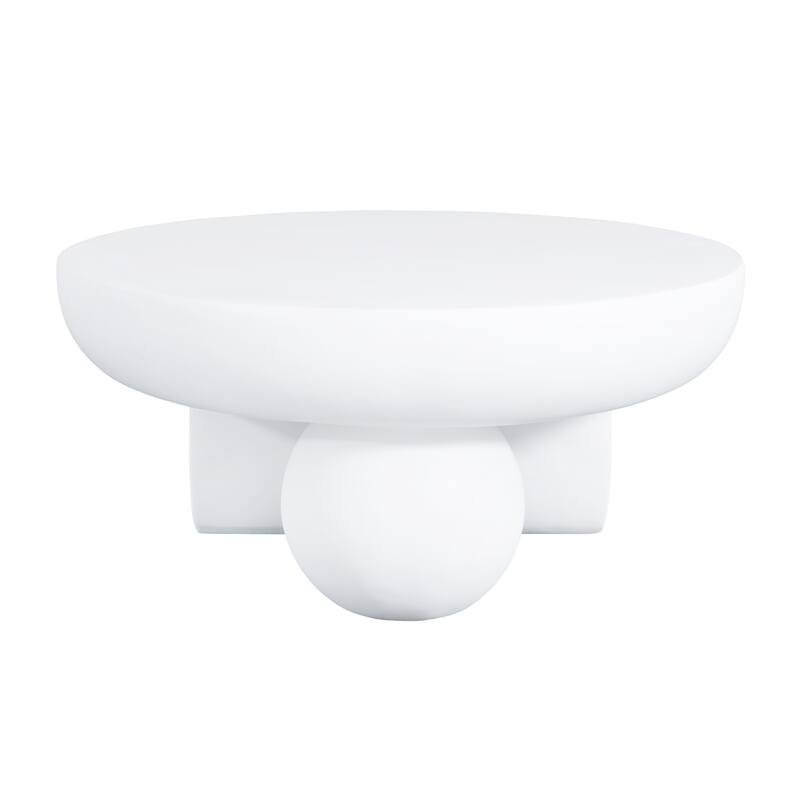 Christopher Knight Home - Obsidian Modern Sculptural Round Coffee Table