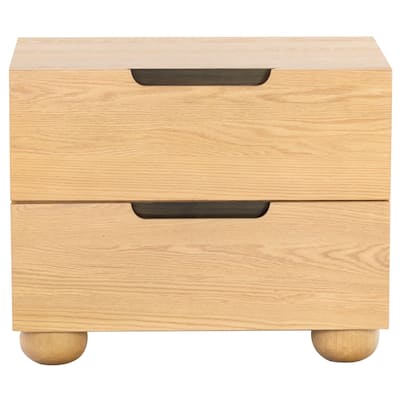 SAFAVIEH Couture Beethoven Wood 2 Drawer Nightstand