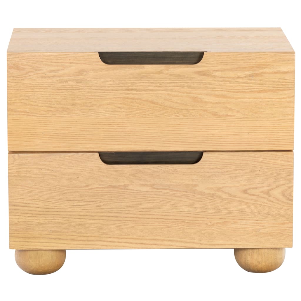 SAFAVIEH Couture Beethoven Wood 2 Drawer Nightstand