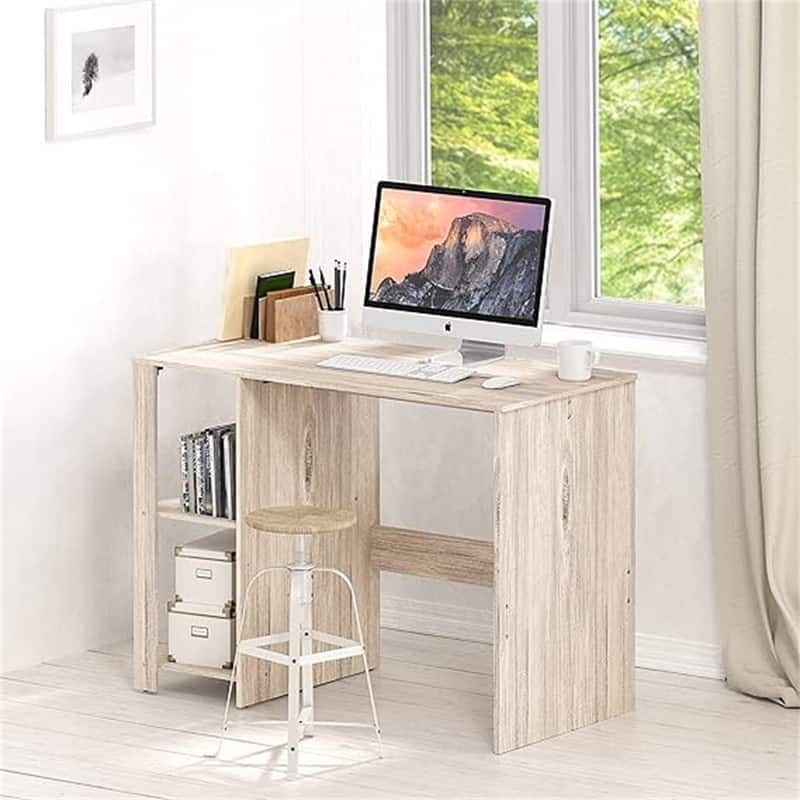 Home Office Computer Desk with Shelves