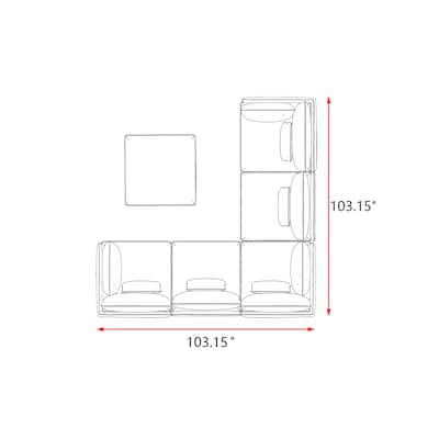 Simon 6pc Multi-Chair Seating Group